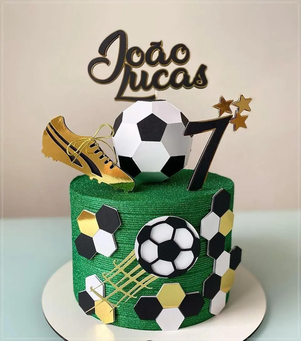 Arquivo de Corte Topo de Bolo Futebol 60 1