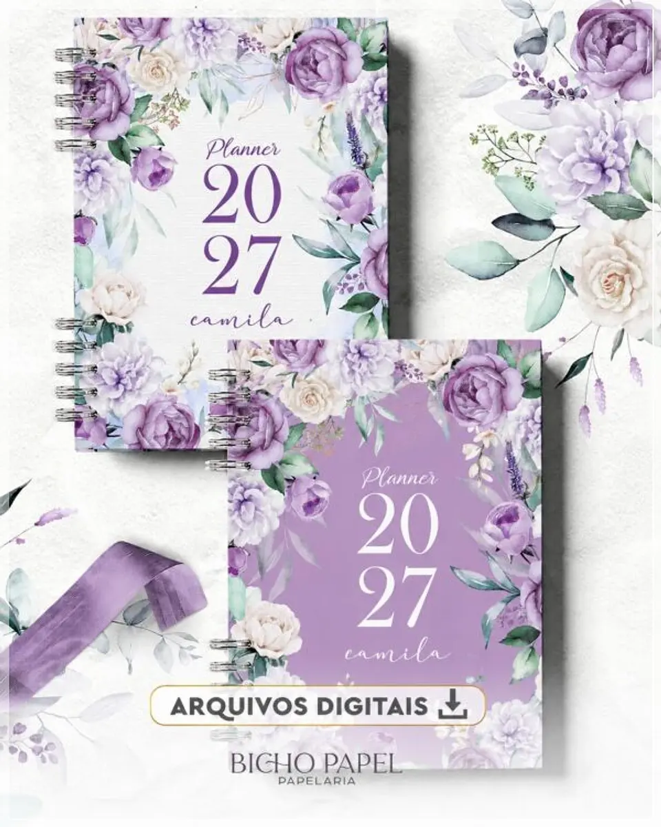 Encadernação - Planner Violeta 27 1