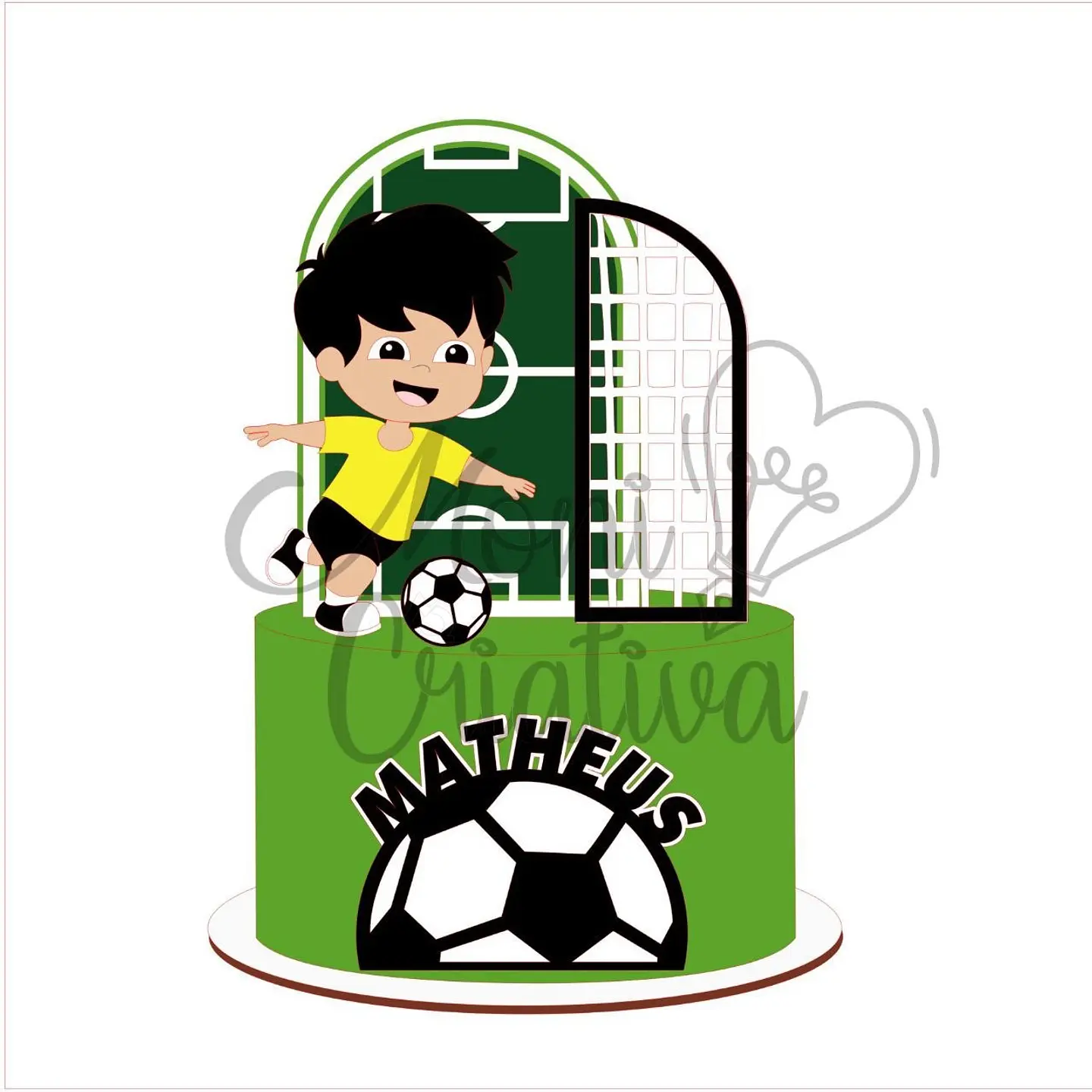 Arquivo de Corte Topo de Bolo Futebol 34 1