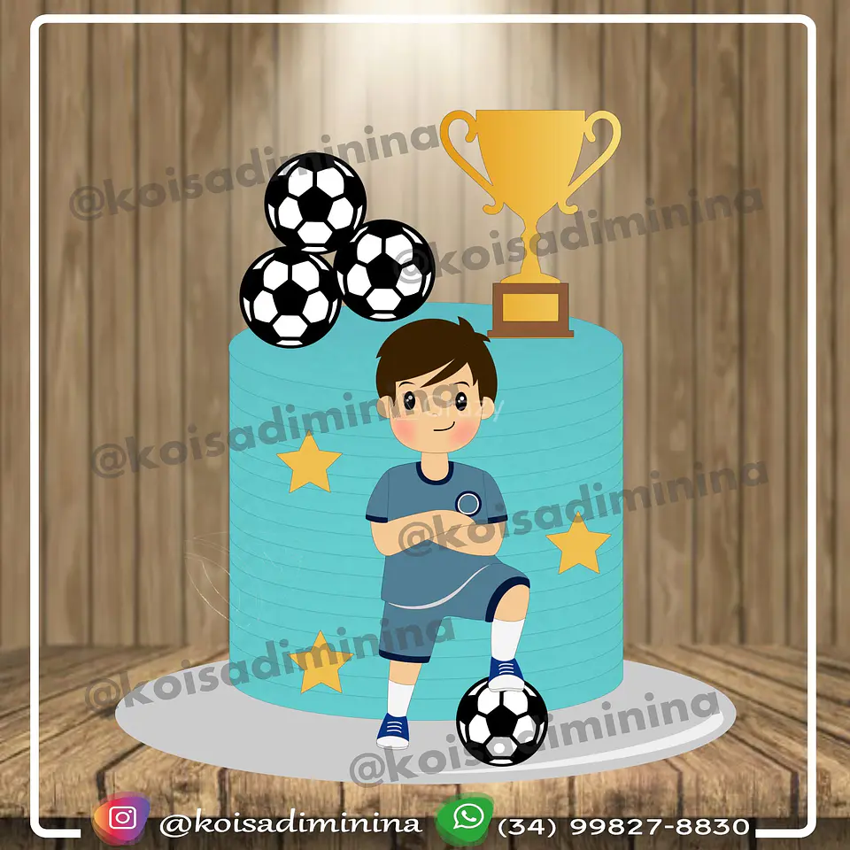 Arquivo de Corte Topo de Bolo Futebol 31 1