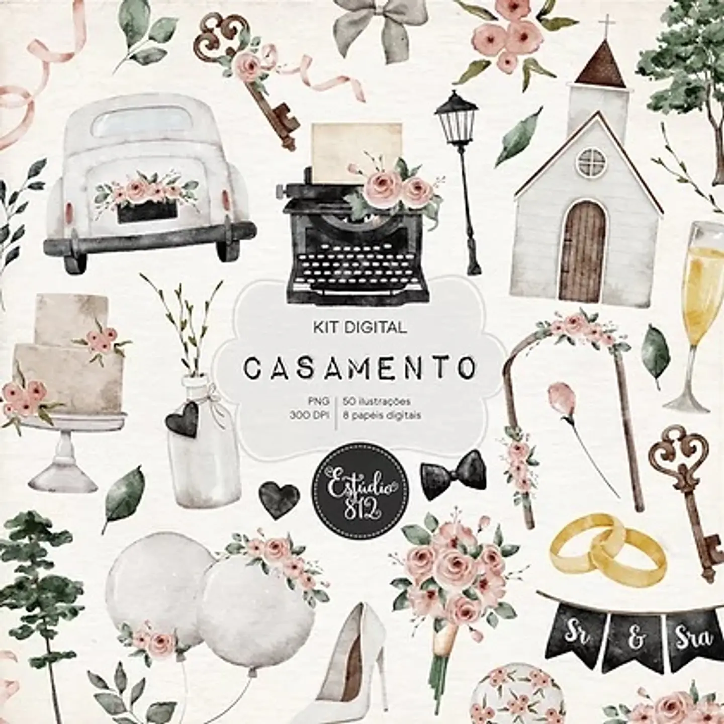 Kit Digital Casamento 51 1