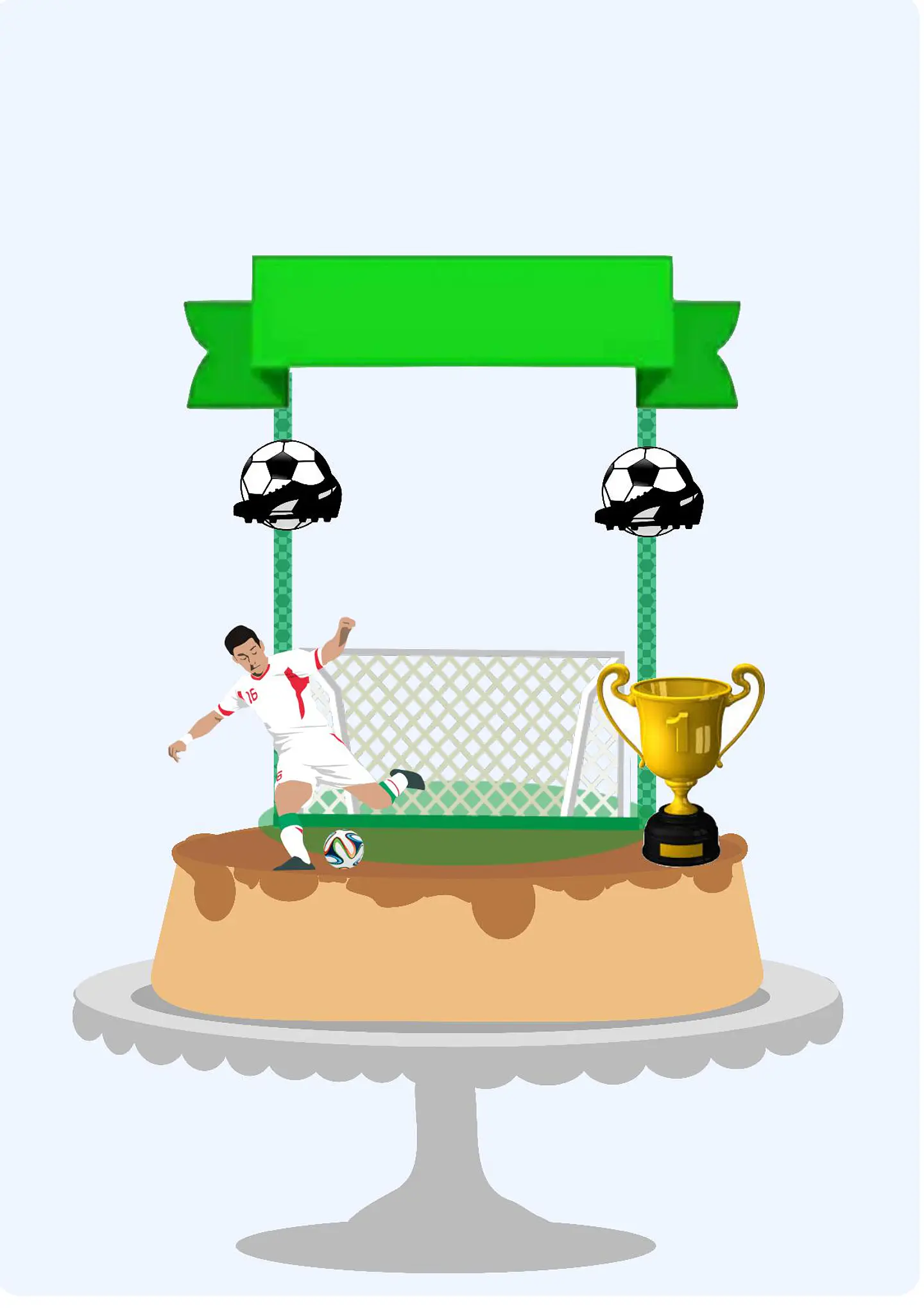 Arquivo de Corte Topo de Bolo Futebol 5 1