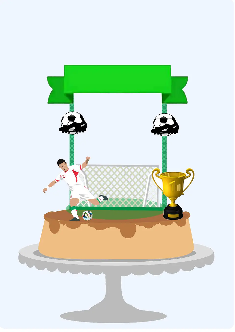 Arquivo de Corte Topo de Bolo Futebol 5 1
