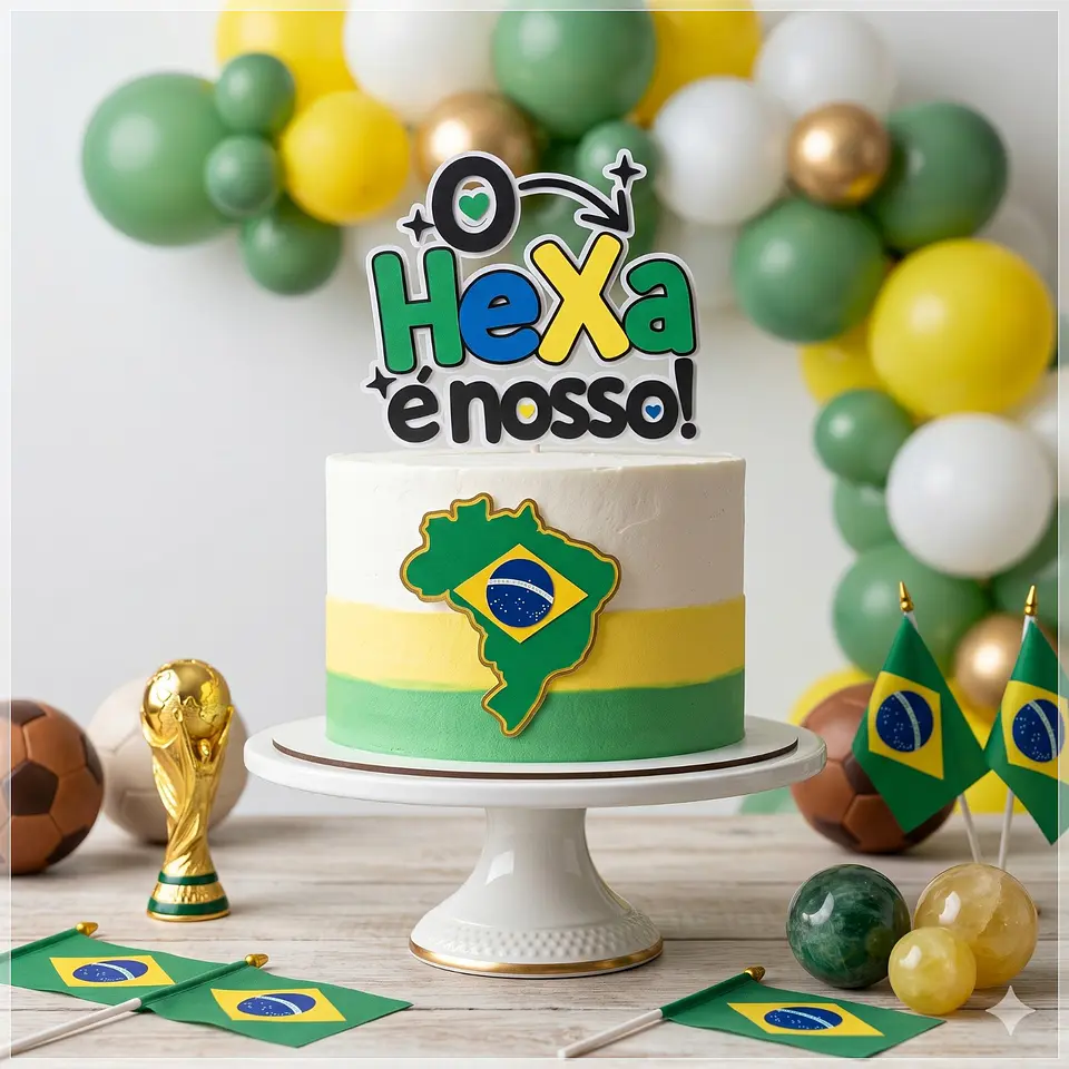 Arquivo de Corte Topo de Bolo Futebol Copa 147 1