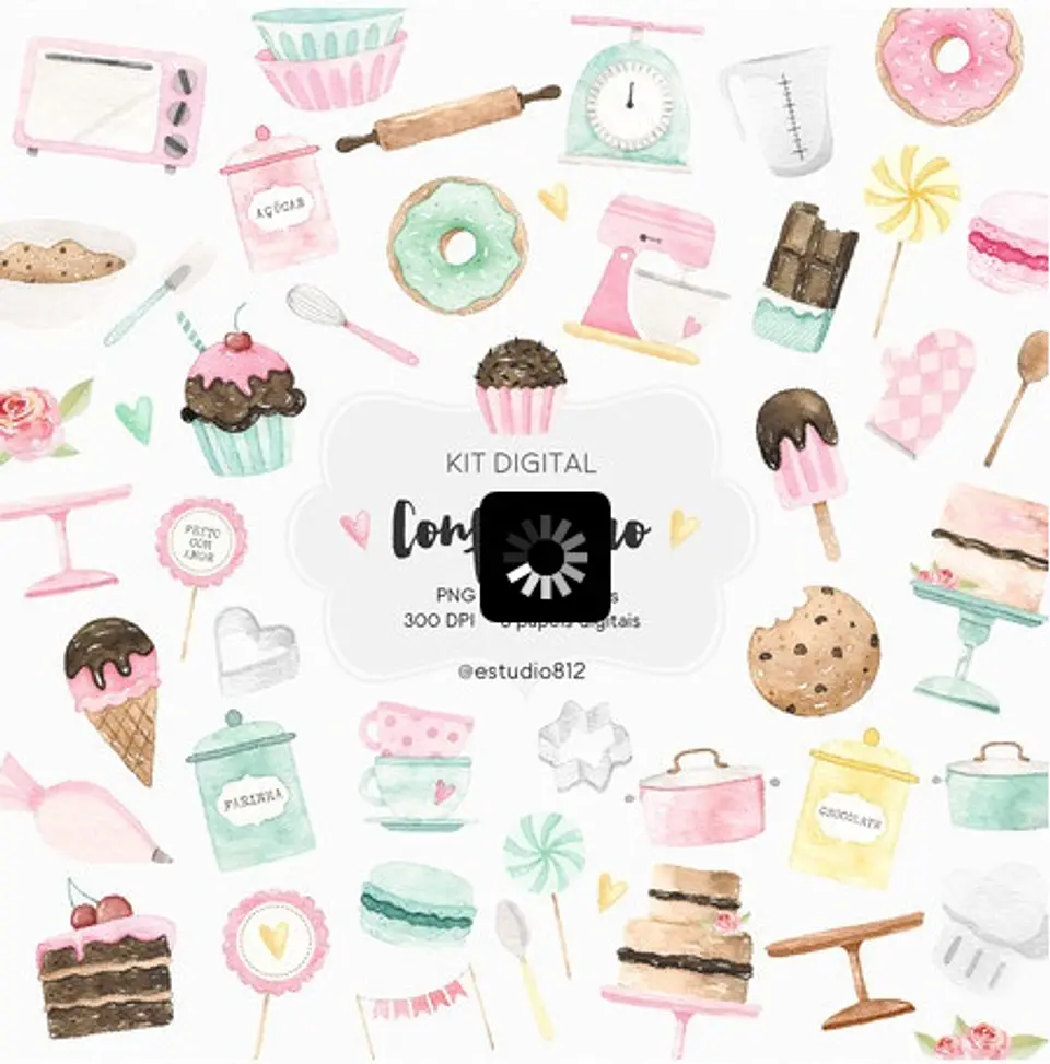 Kit Digital Confeiteiro 17 1