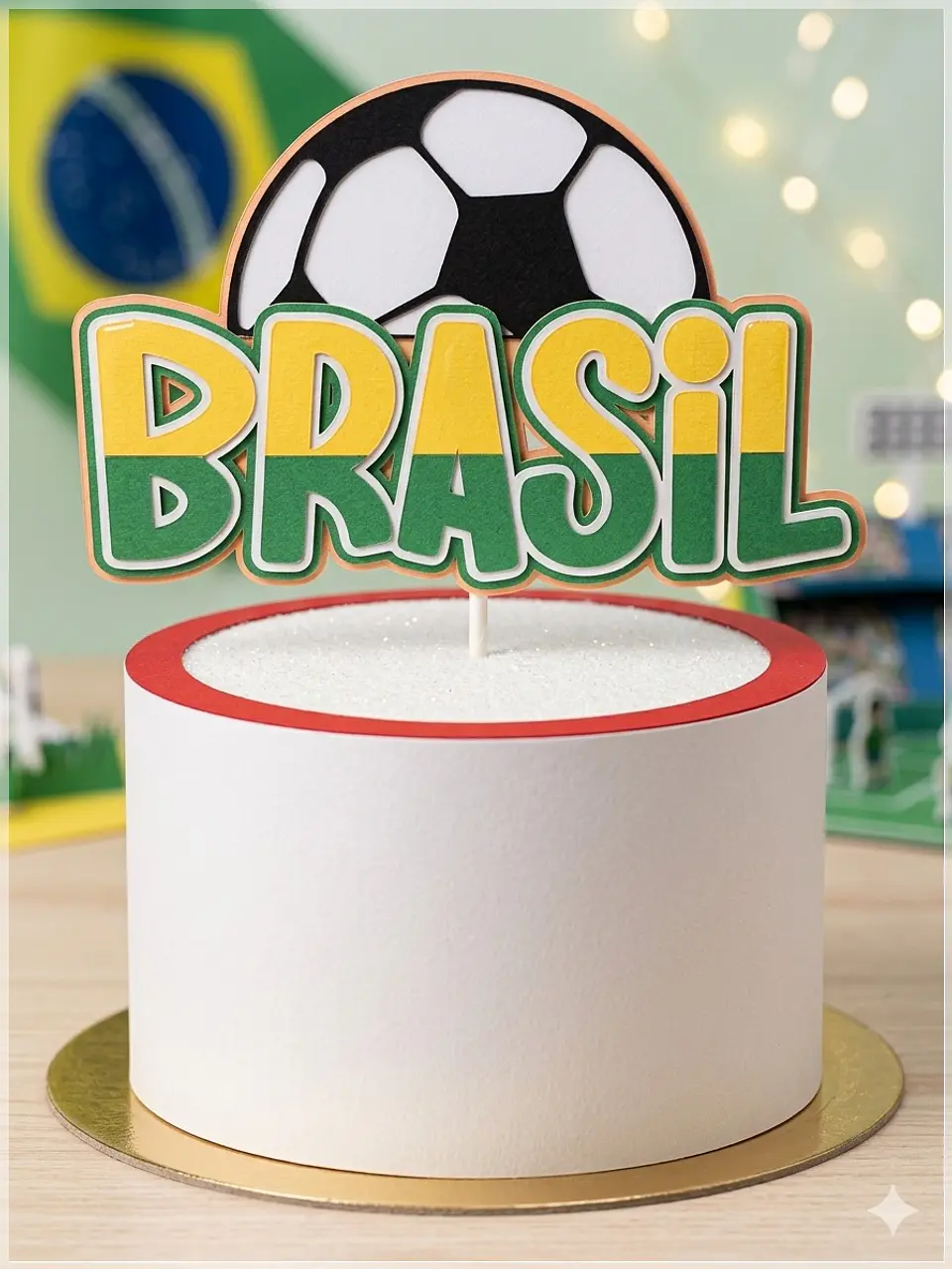 Arquivo de Corte Topo de Bolo Futebol Copa 133 1