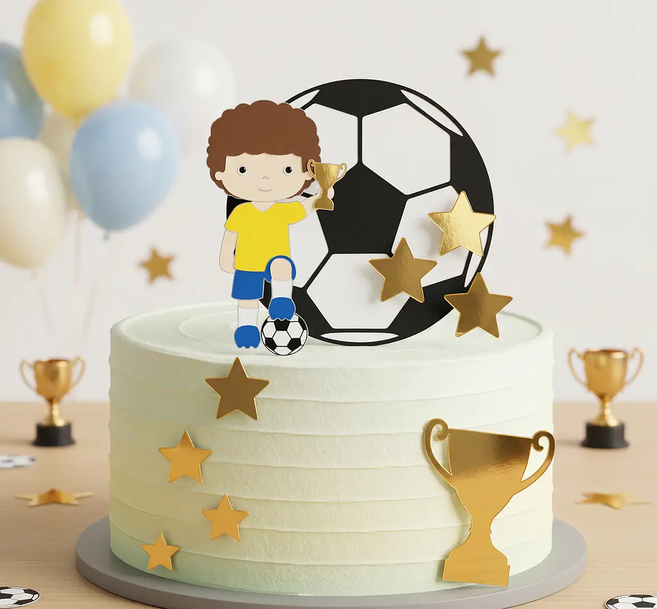 Arquivo de Corte Topo de Bolo Futebol Copa 138 1