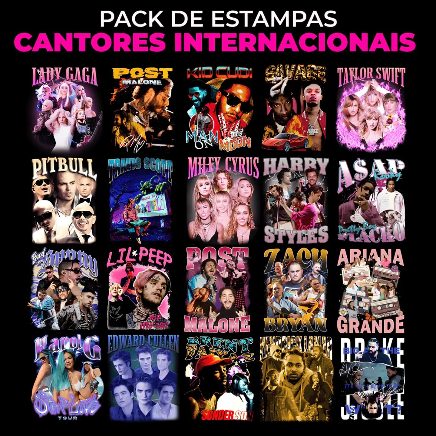 Kit Digital Pack Cantores Internacionais 2 1