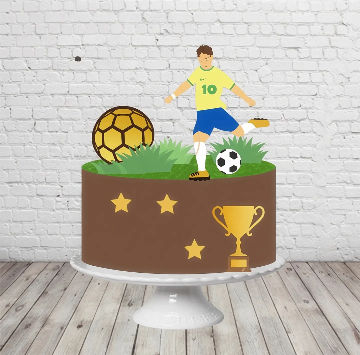Arquivo de Corte Topo de Bolo Futebol Copa 121 1
