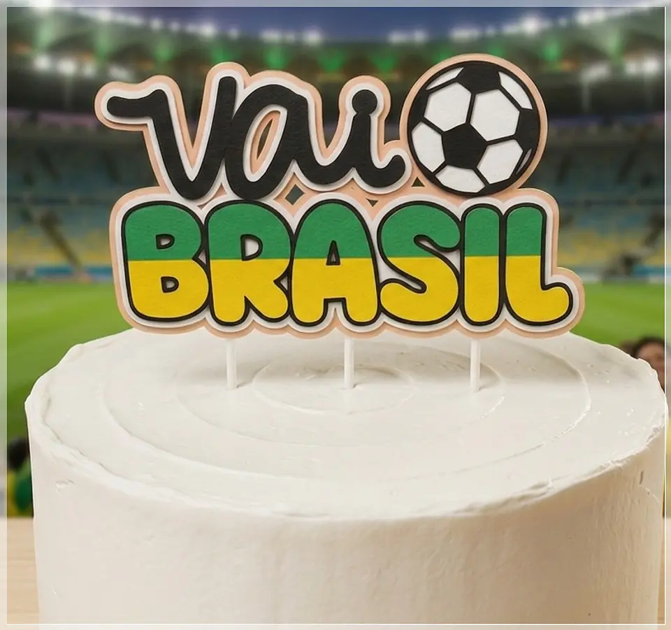 Arquivo de Corte Topo de Bolo Futebol Copa 123 1