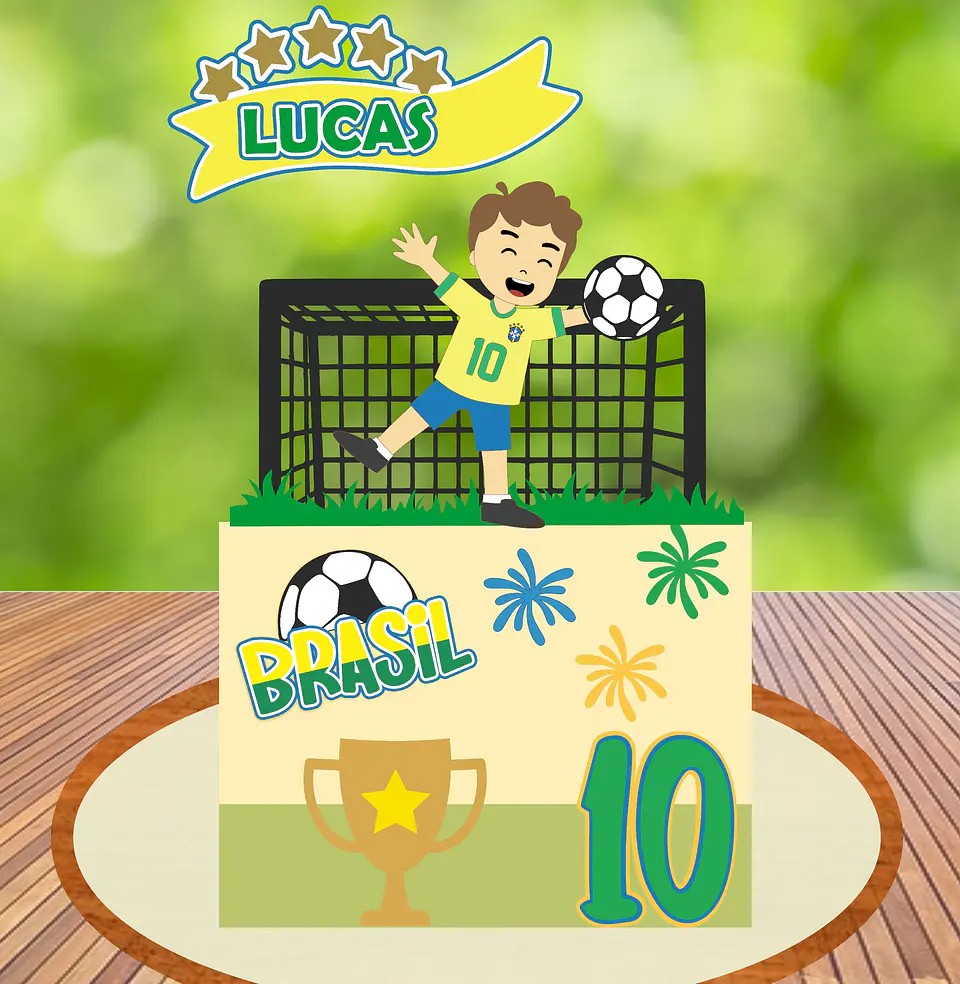 Arquivo de Corte Topo de Bolo Futebol Copa 117 1