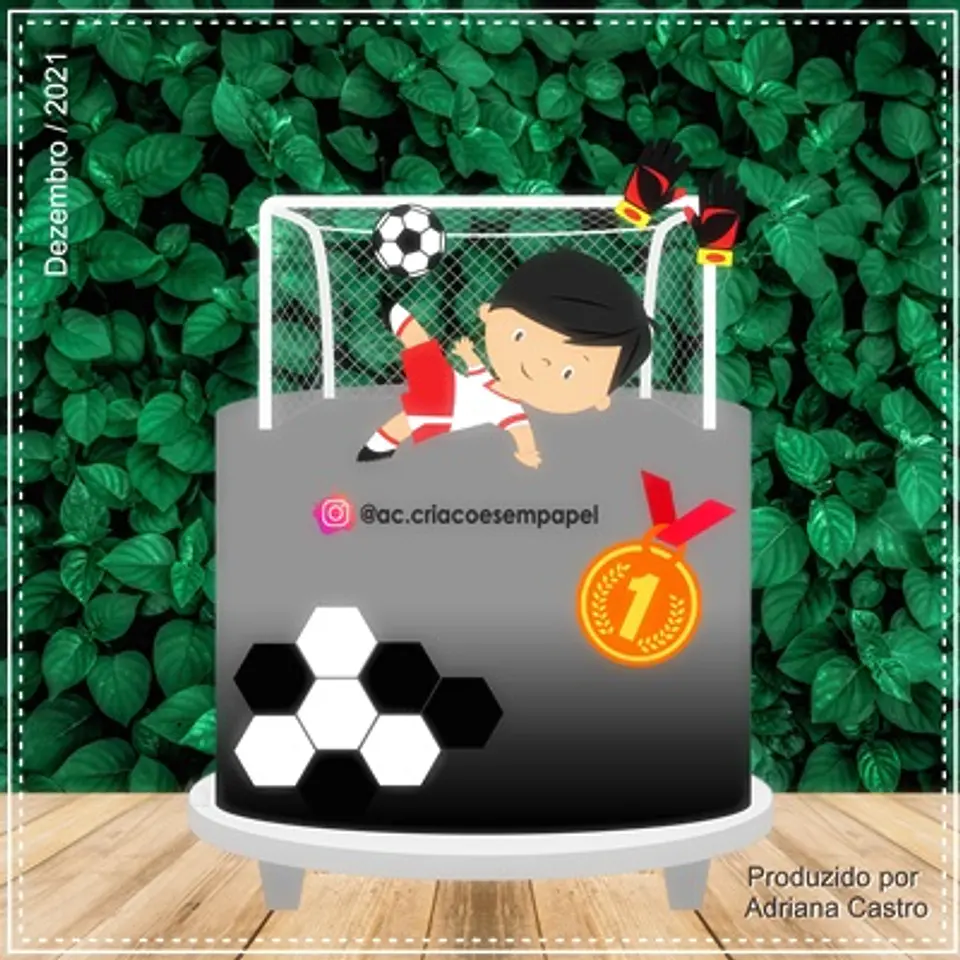 Arquivo de Corte Topo de Bolo Futebol 21 1