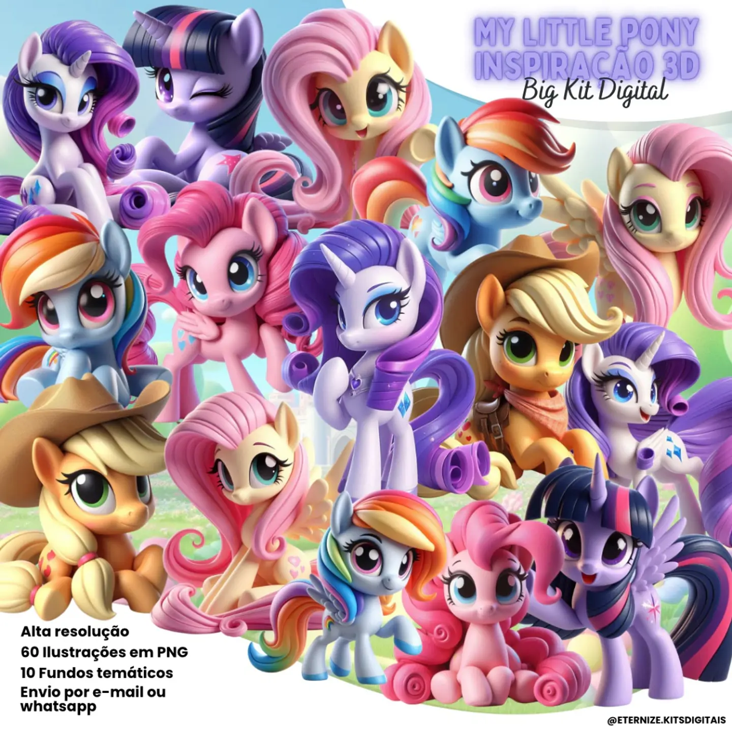 Kit Digital My Little Pony 3d 78 1