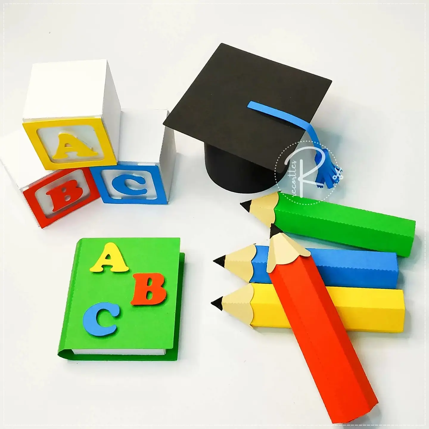 Arquivo de Corte Topo de Bolo Formatura Abc 10 1