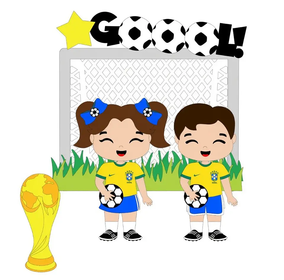 Arquivo de Corte Topo de Bolo Futebol Copa Menina Menino 91 1