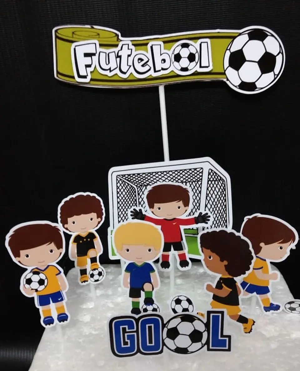 Arquivo de Corte Topo de Bolo Futebol 6 1