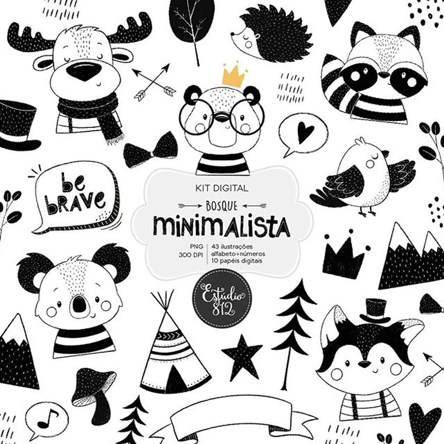 Kit Digital Bosque Minimalista 11 1