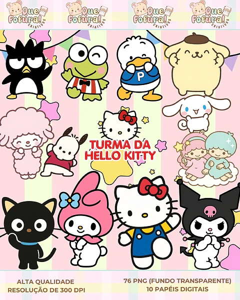 Kit Digital Sanrio Turma da Hello Kitty 80