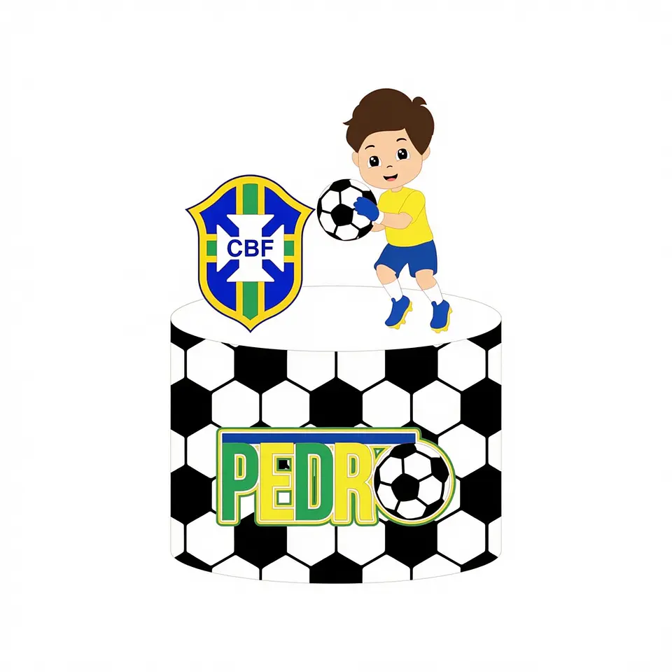 Arquivo de Corte Topo de Bolo Futebol Copa 103 1