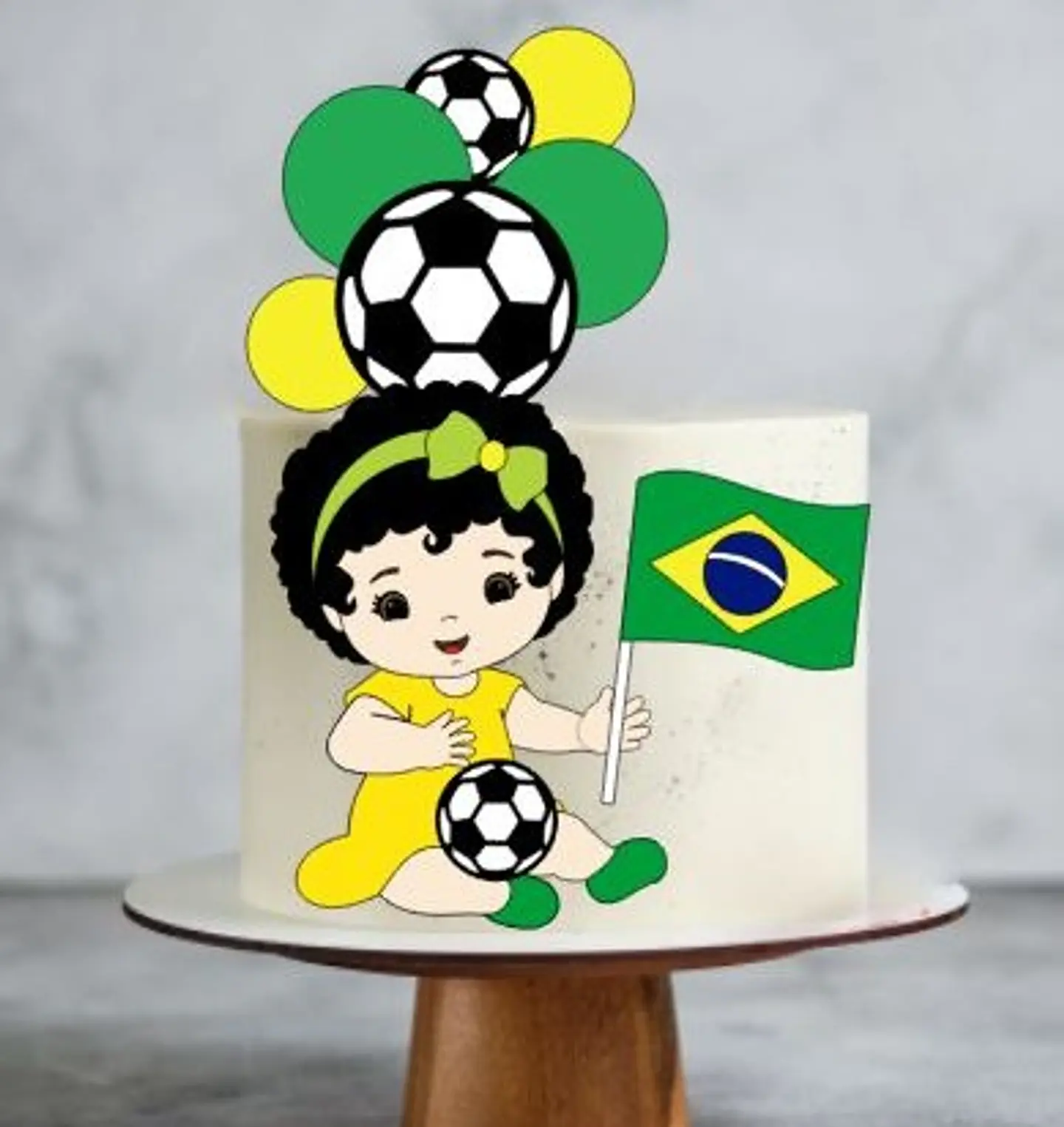 Arquivo de Corte Topo de Bolo Futebol Copa Menina 78 1