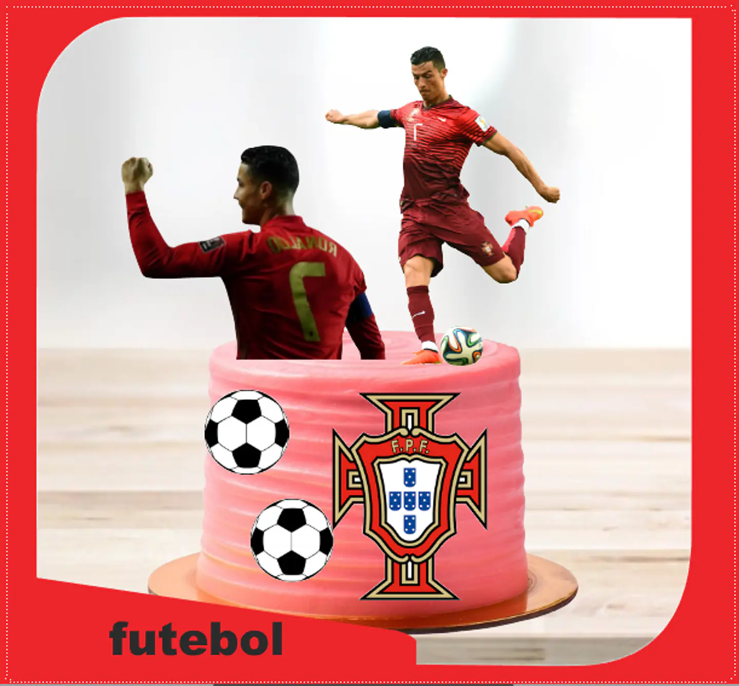 Arquivo de Corte Topo de Bolo Futebol 55 1