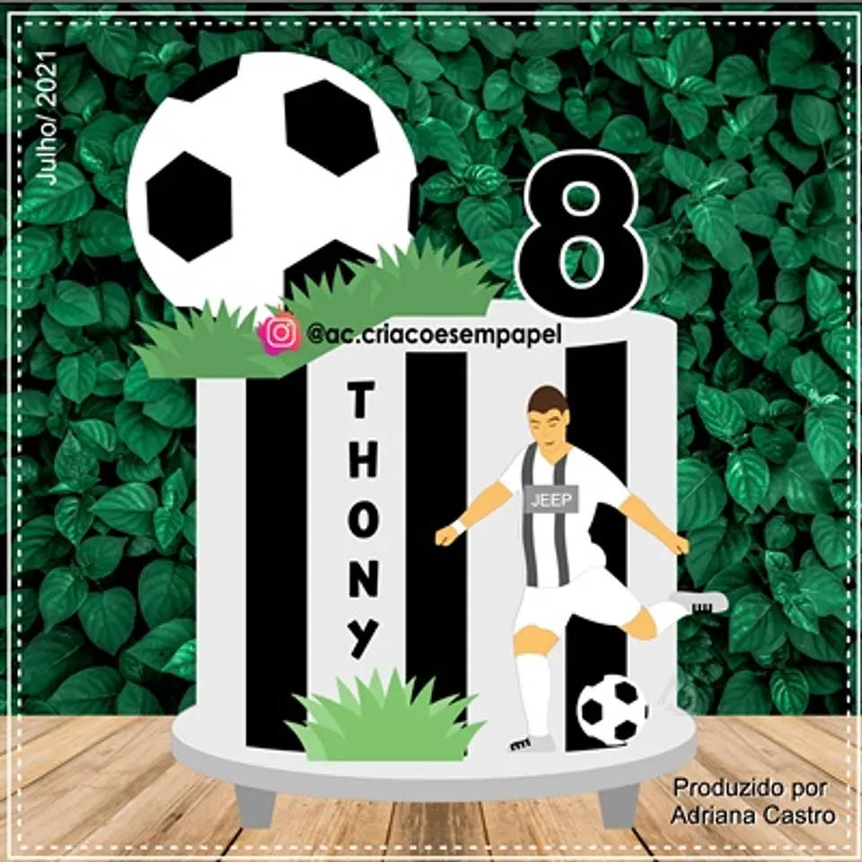Arquivo de Corte Topo de Bolo Futebol 35 1