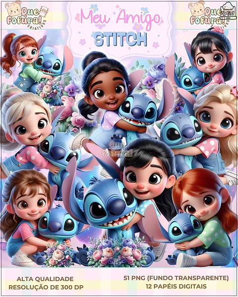 Kit Digital Meu Amigo Stitch 62