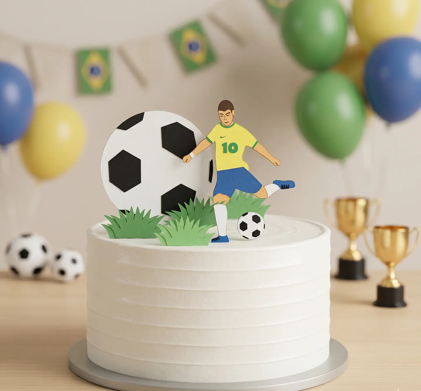 Arquivo de Corte Topo de Bolo Futebol Copa 56 1