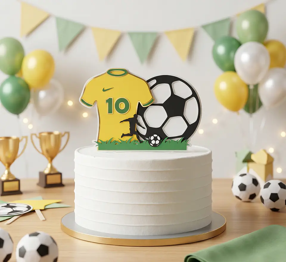 Arquivo de Corte Topo de Bolo Futebol Copa 55 1