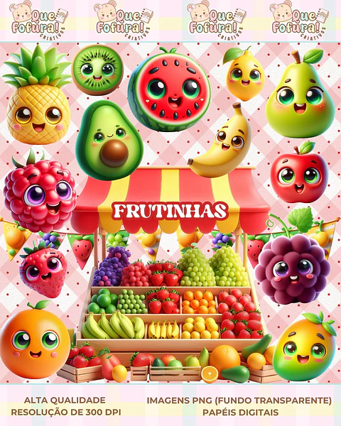 Kit Digital Frutinhas 34