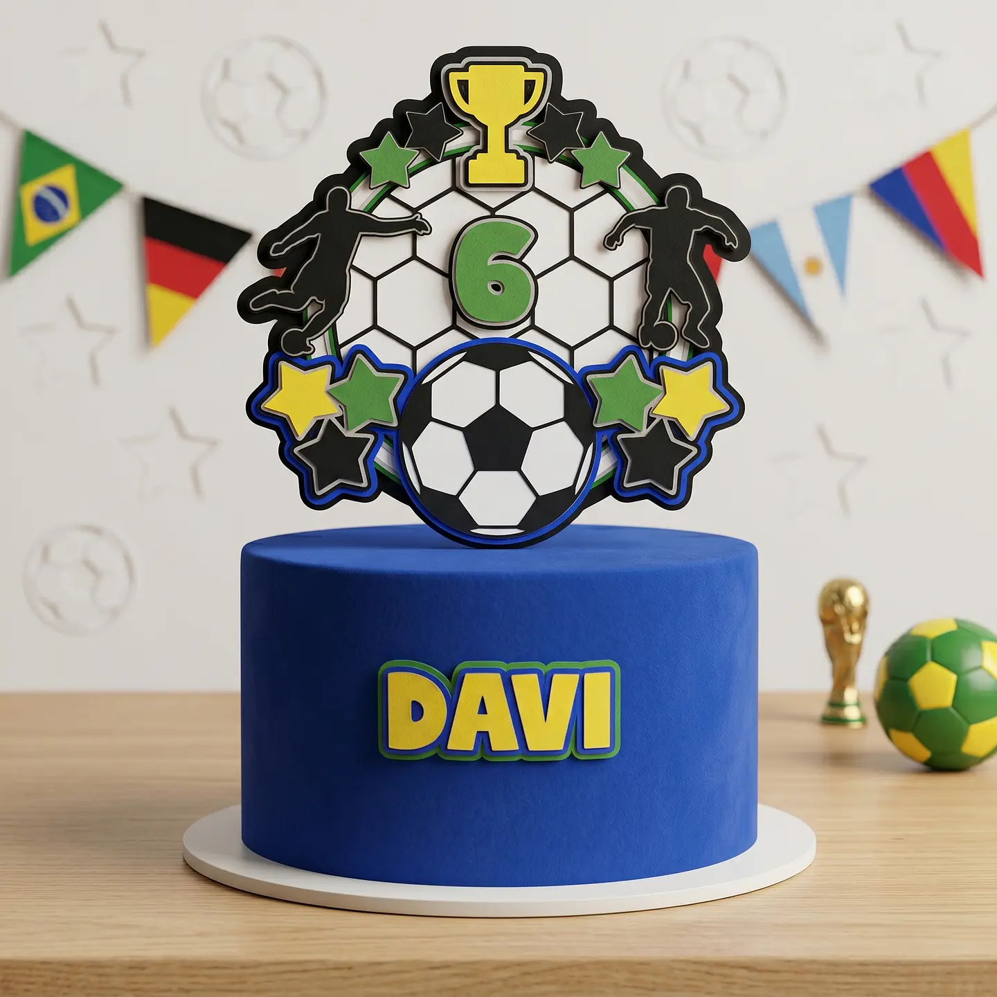 Arquivo de Corte Topo de Bolo Futebol Copa 135 1