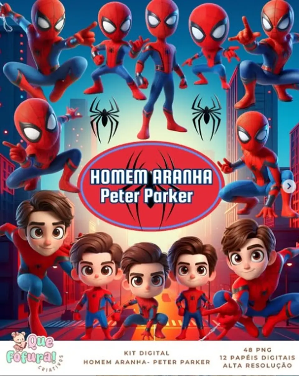 Kit Digital Homem Aranha Peter Parker 44 1