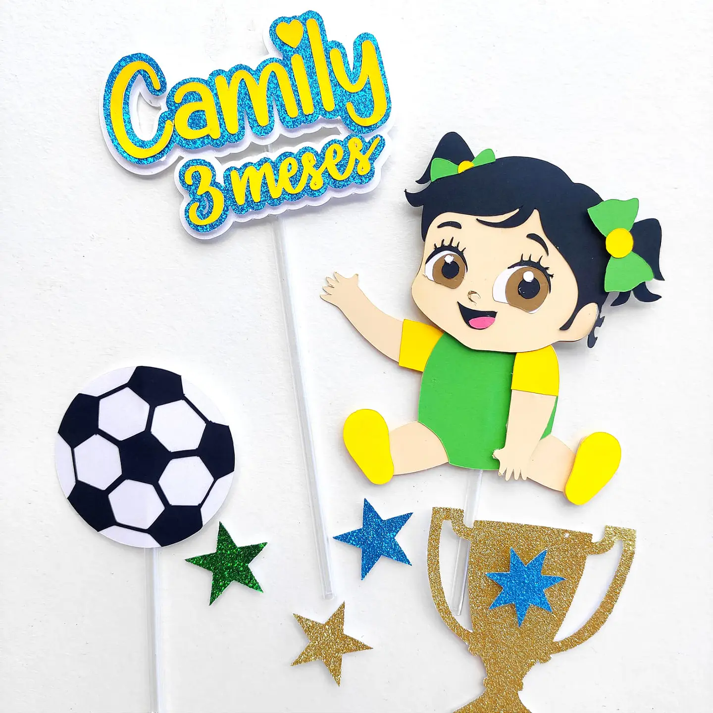 Arquivo de Corte Topo de Bolo Futebol Copa Menina 81 1