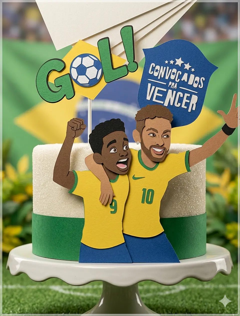 Arquivo de Corte Topo de Bolo Futebol Copa 16 1
