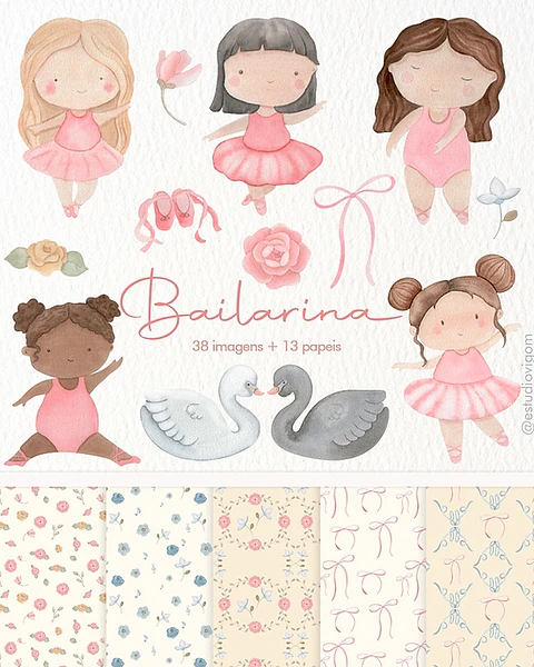 Kit Digital Bailarina 1