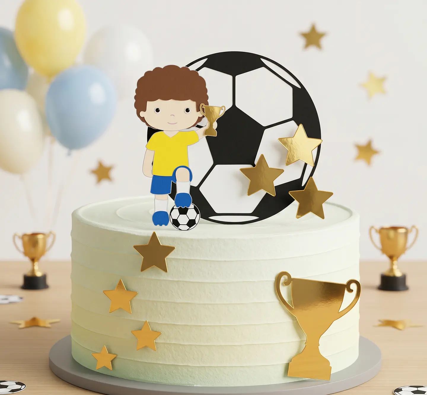 Arquivo de Corte Topo de Bolo Futebol Copa 54 1