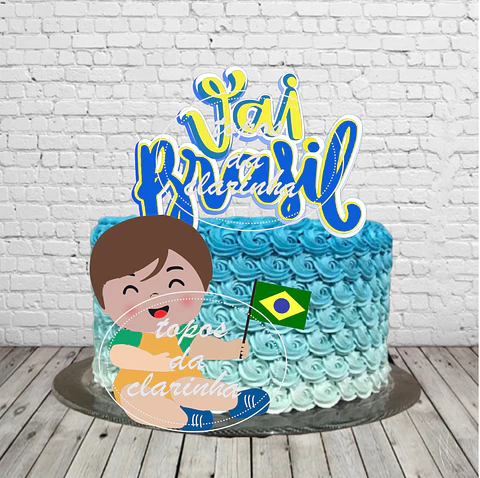 Arquivo de Corte Topo de Bolo Futebol Copa Baby 29