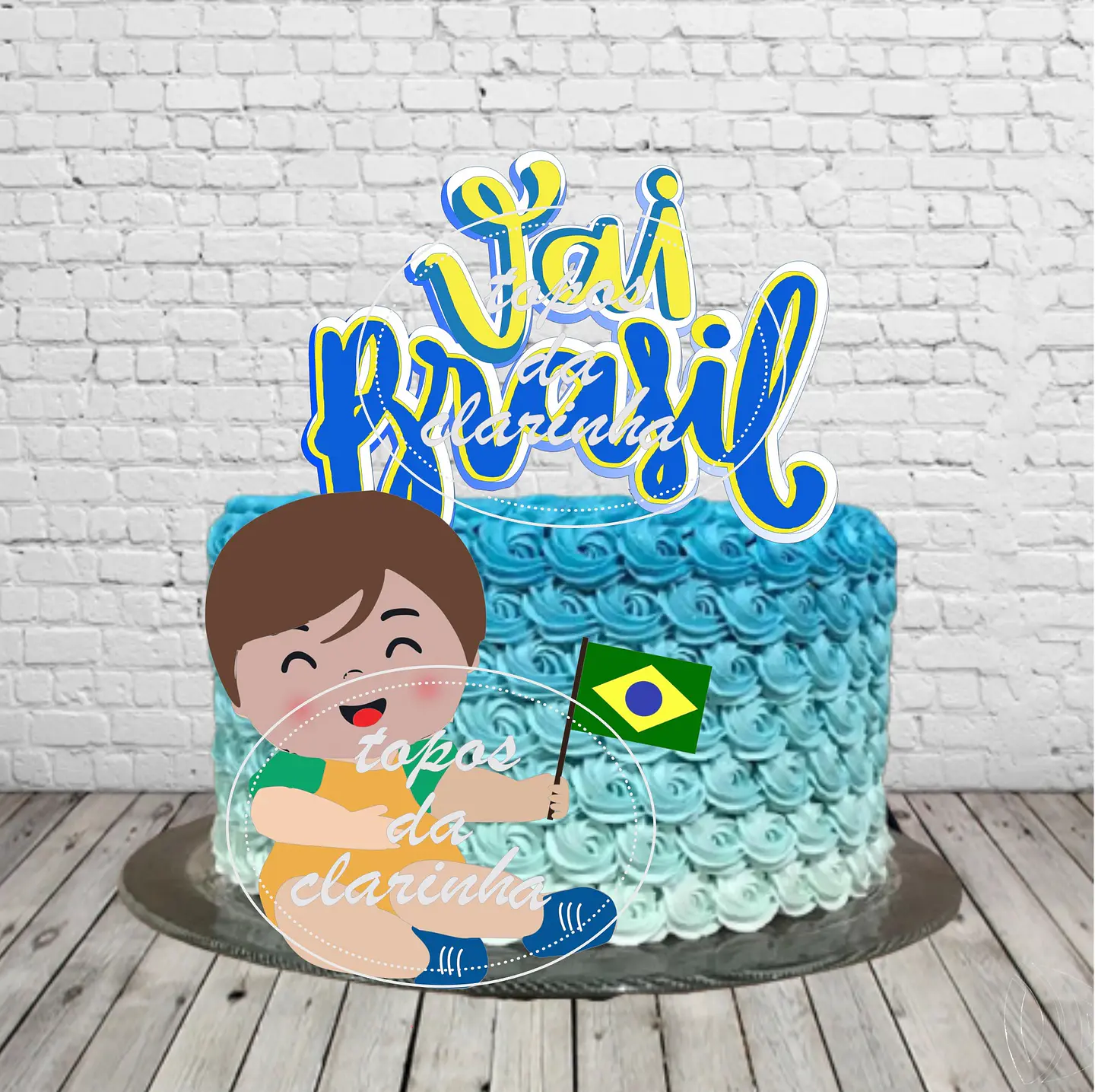 Arquivo de Corte Topo de Bolo Futebol Copa Baby 29 1