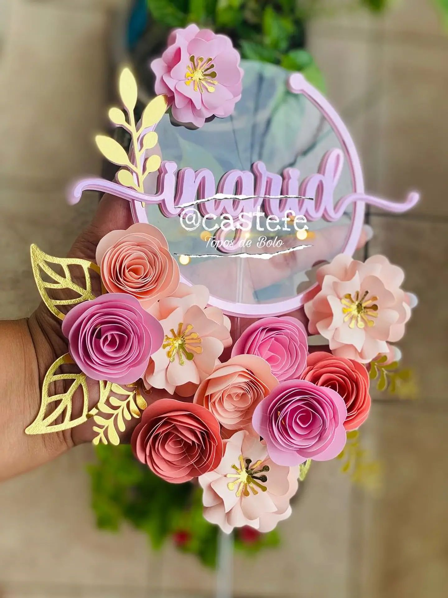 Arquivo de Corte Topo de Bolo Flores Floral 46 1