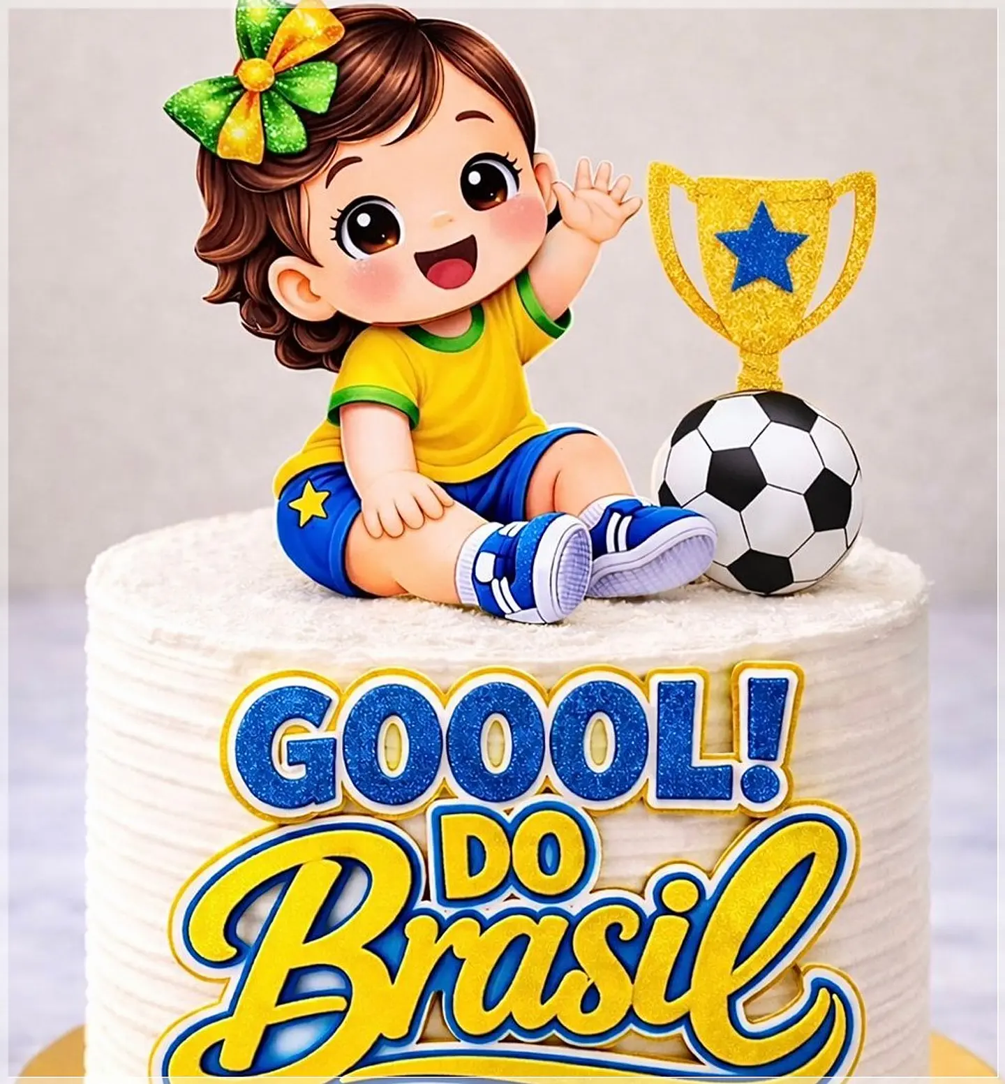 Arquivo de Corte Topo de Bolo Futebol Copa Menina 139 1