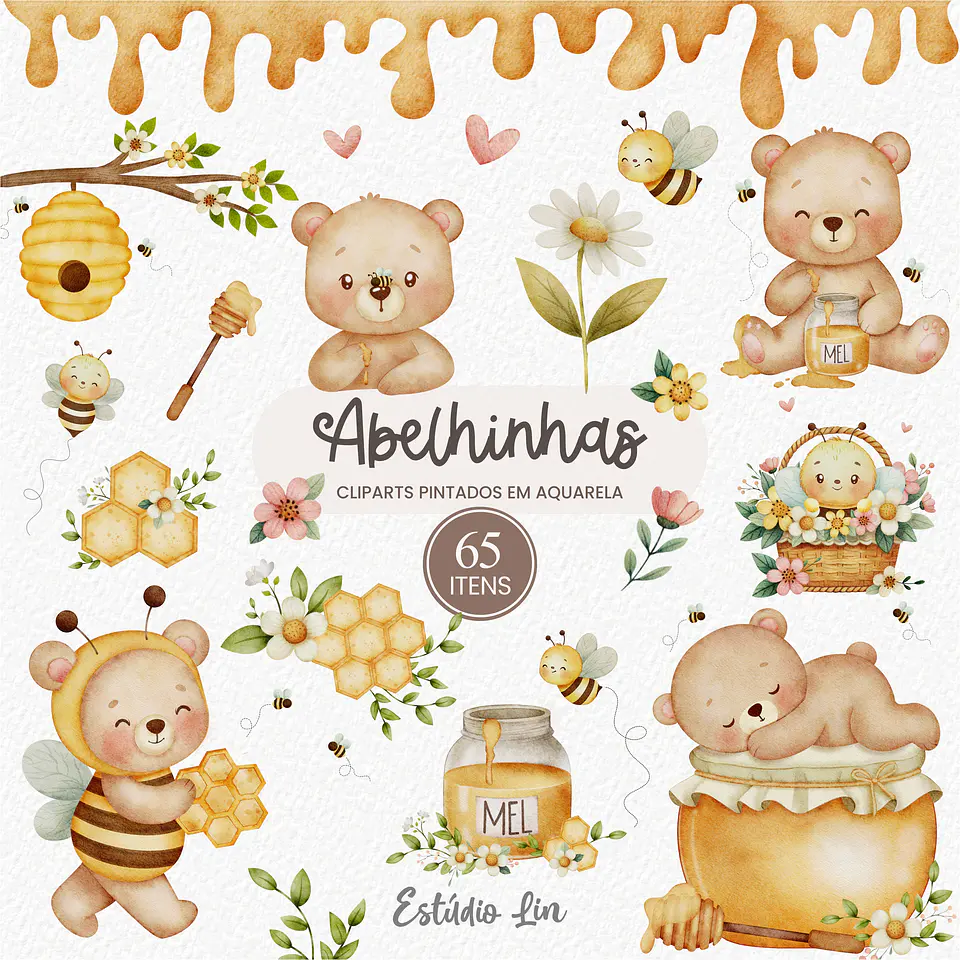 Kit Digital Abelhinhas 5 1