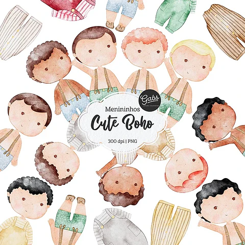 Kit Digital Gabs Bohobaby Meninos 41