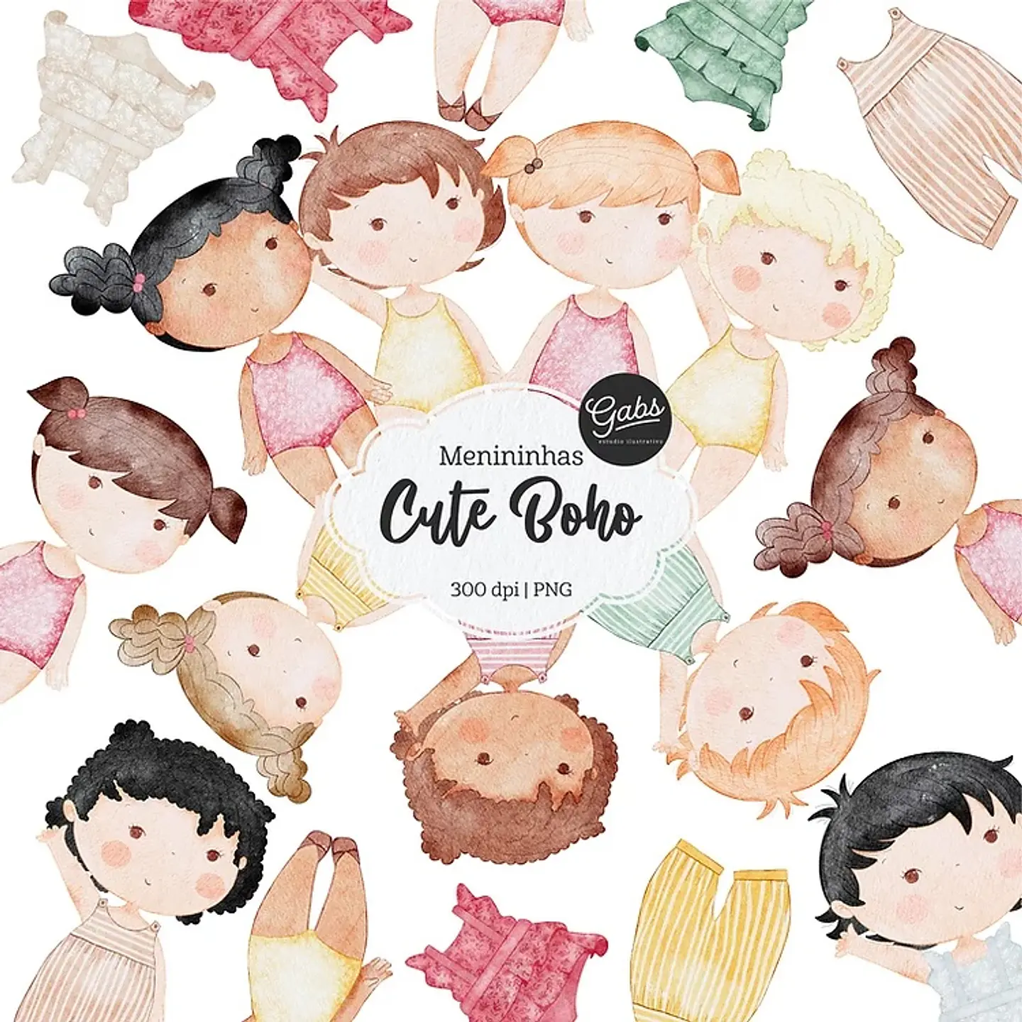 Kit Digital Gabs Bohobaby Meninas 40 1