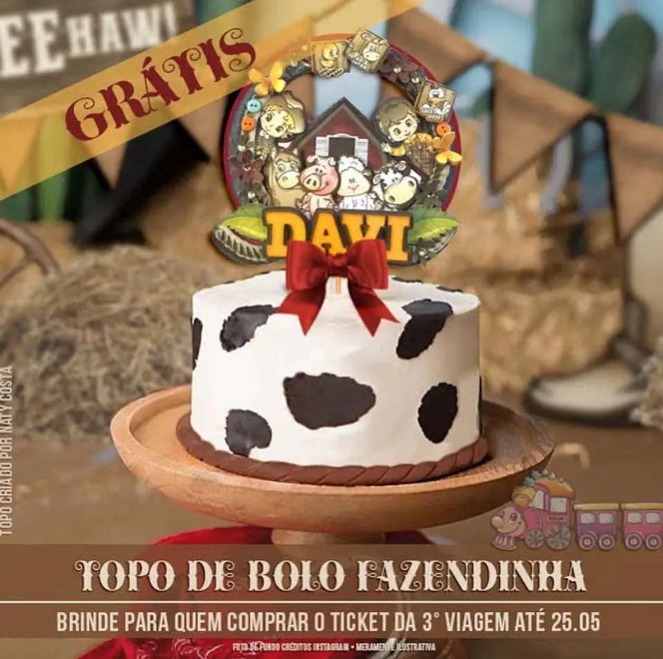 Arquivo de Corte Topo de Bolo Fazendinha 61 1