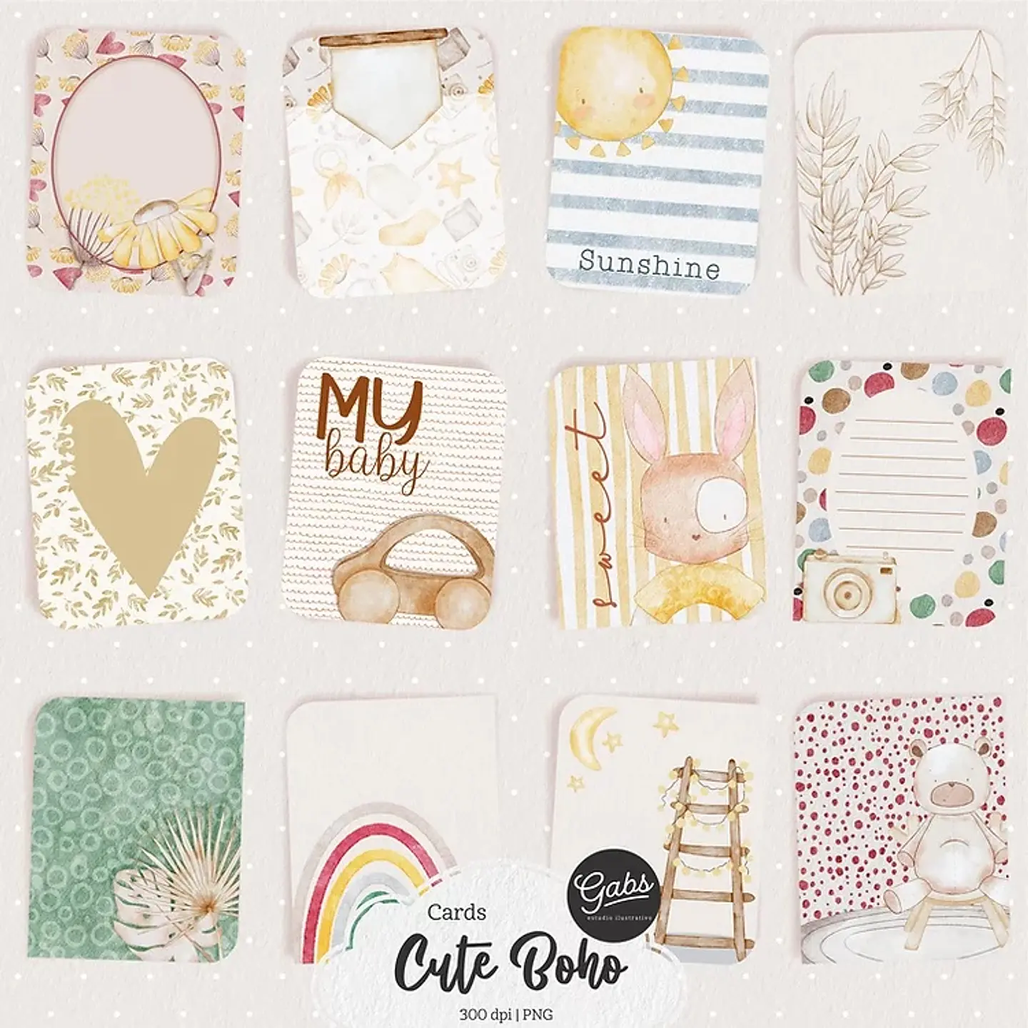 Kit Digital Gabs Bohobaby Cards 38 1