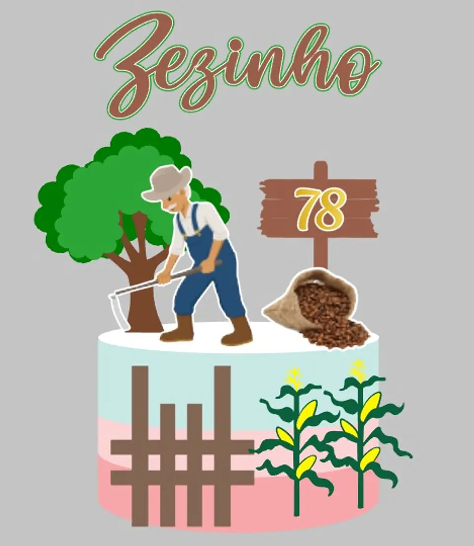 Arquivo de Corte Topo de Bolo Fazendinha 51 1