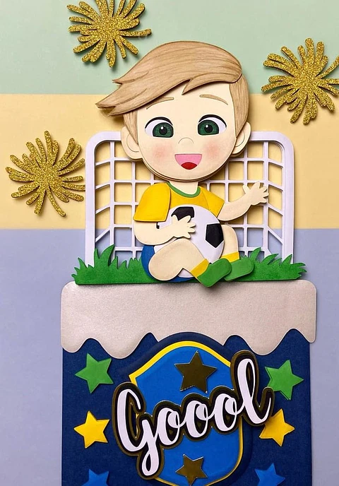 Arquivo de Corte Topo de Bolo Futebol Copa 44