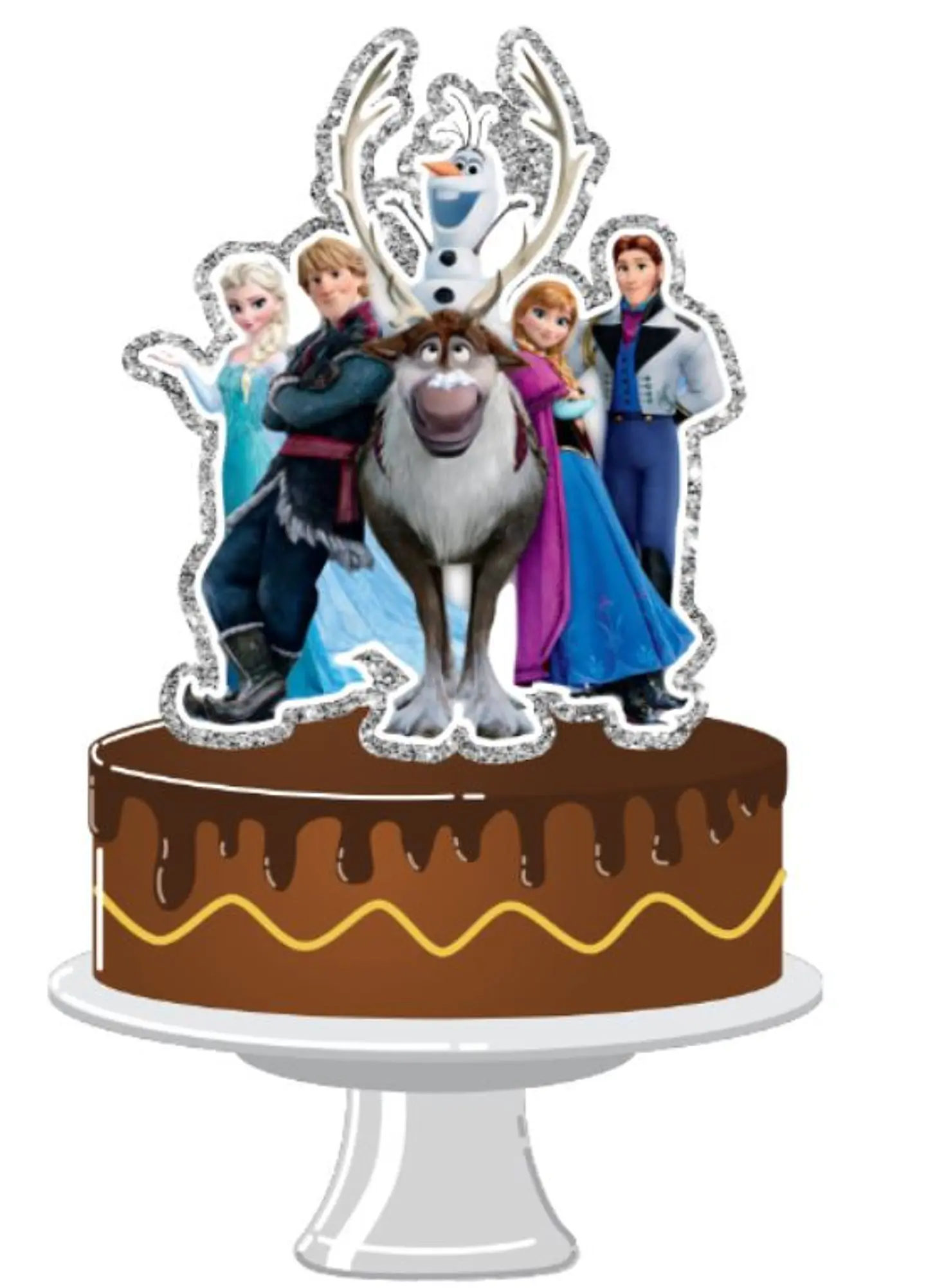 Arquivo de Corte Topo de Bolo Frozen 28 1