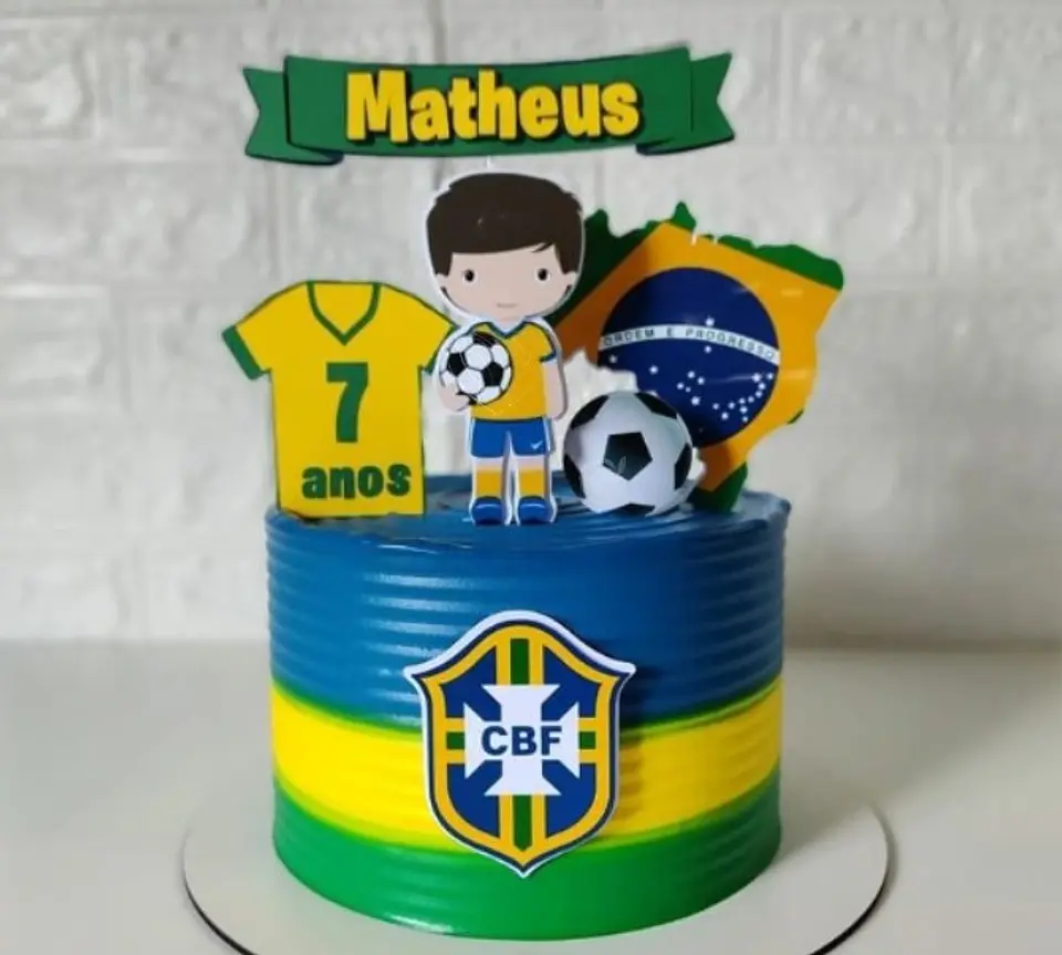 Arquivo de Corte Topo de Bolo Futebol Copa 40 1