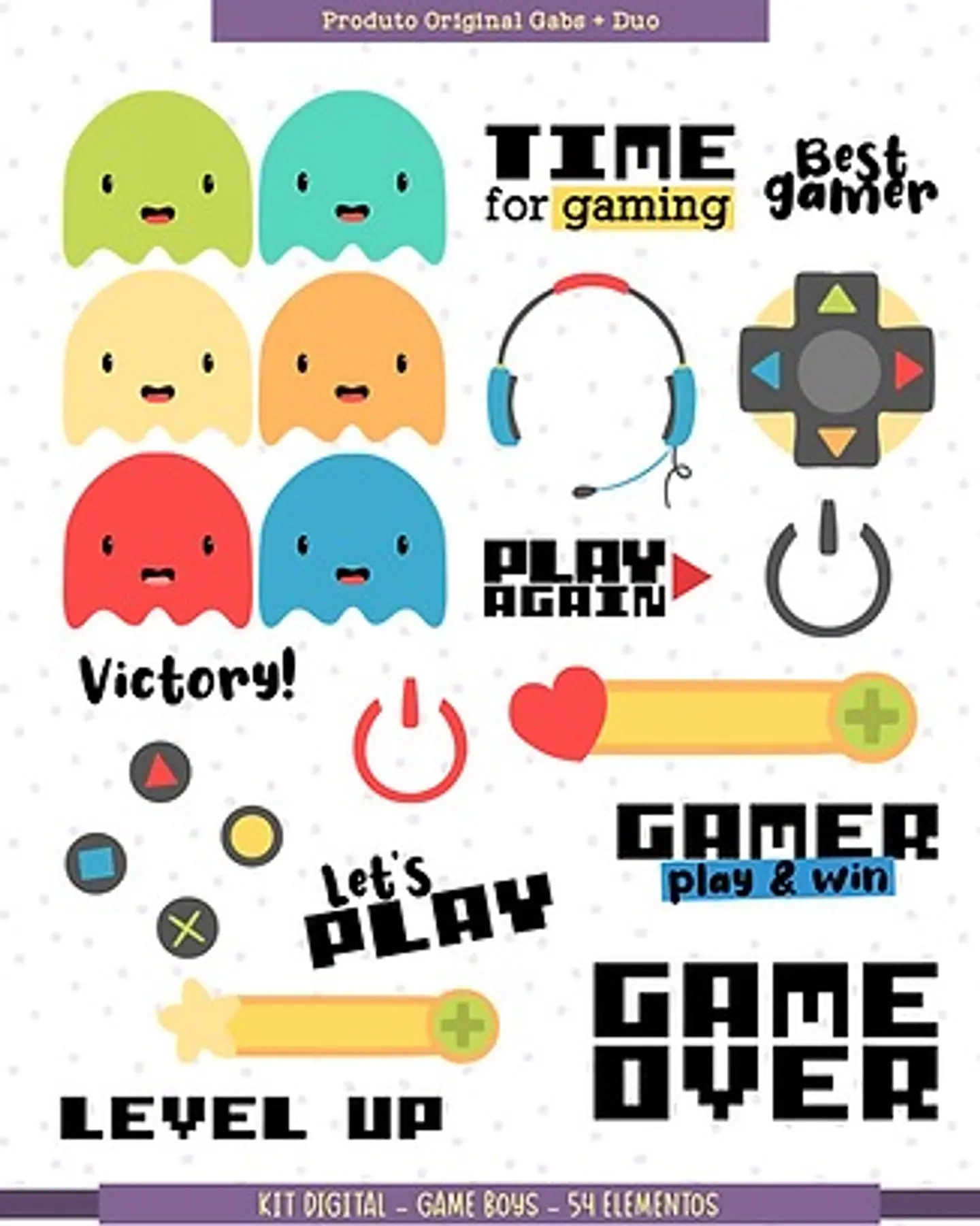 Kit Digital Da Game Boys Gabs 12 1